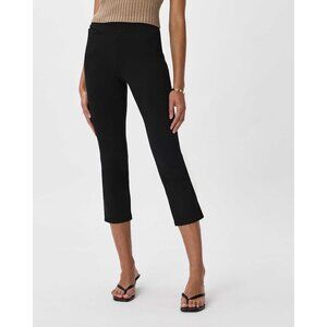 NWT QUINCE Ultra-Stretch Ponte Kick Flare Pants Sz S Black
